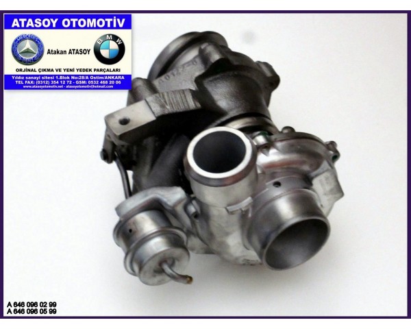 MERCEDES W639 VİTO TURBO 6460960299 - 6460960599 A6460960299 A6460960599 A 646 096 02 99 A 646 096 05 99 VV13 VF40A104 VF-40A104 MERCEDES W639 VİANO TURBO VİTO ÇIKMA TURBO VİANO ÇIKMA TURBO OM646